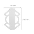 thumbnail image 2 of WRISTBIQUE White Steel Rear Footrests for Mountain Bikes, Nonslip Design Passenger Foot Pegs for Bike Riding, 2 of 7