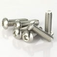 thumbnail image 4 of M3 M4 M5 M6 M8 Button Head Socket Cap Screws, 304 Stainless Steel 18-8, Bright Finish, Coarse Thread Fully Threaded, Allen Hex Drive (20 PCS), 4 of 5