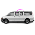thumbnail image 3 of Fit 03-24GMC Savana Van Driver Left Rear Body Side Front Door Window Glass/Clear, 3 of 3