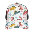 thumbnail image 2 of Picia Dinosaur Pattern Trucker Hat,Baseball Cap,Sun Protection Cap,Stylish Headwear,Leisure Cap,Outdoor Sports Cap, 2 of 7
