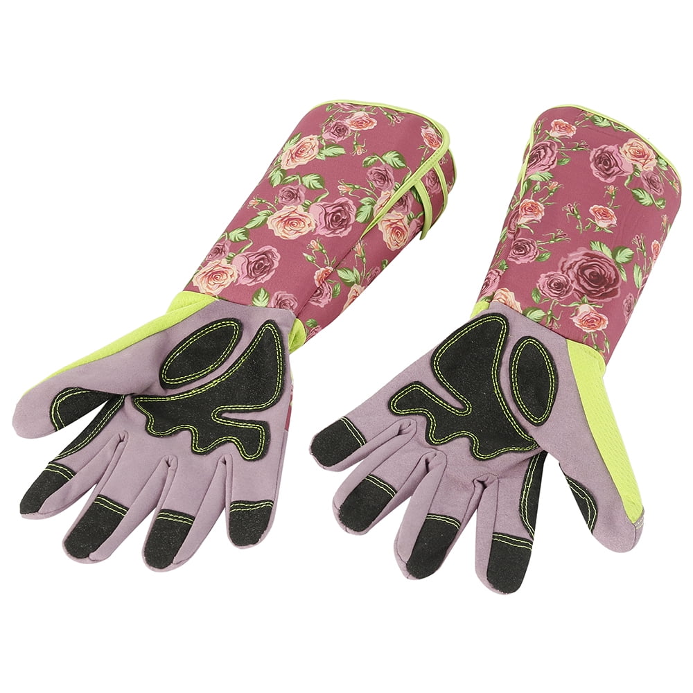 Women Waterproof Durable Working Gloves Wear Resistant Gardening Floral PU 