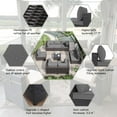 thumbnail image 2 of ALAULM 7-Piece RattanOutdoor Conversation Sets with Coffee Table and Cushions, Gray, 2 of 6