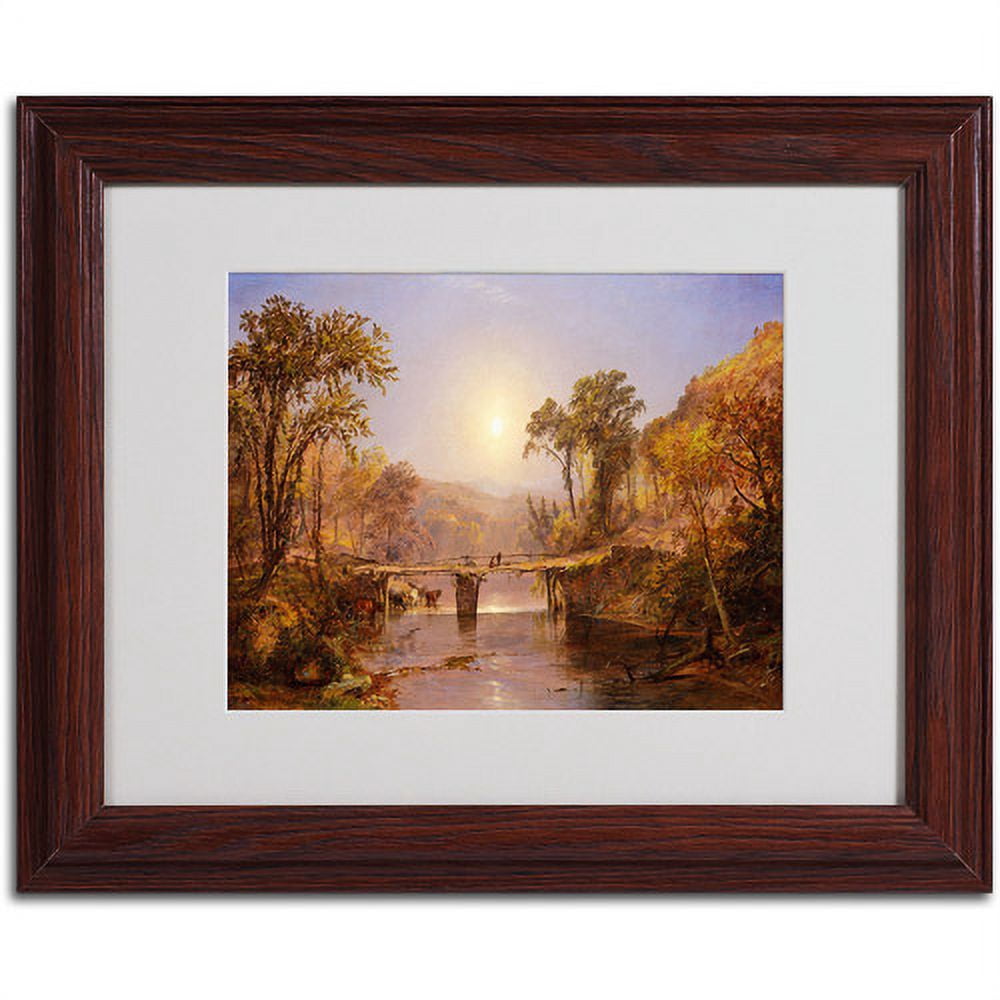 Trademark Fine Art "Indian Summer" Framed Canvas Art by Jasper Cropsey
