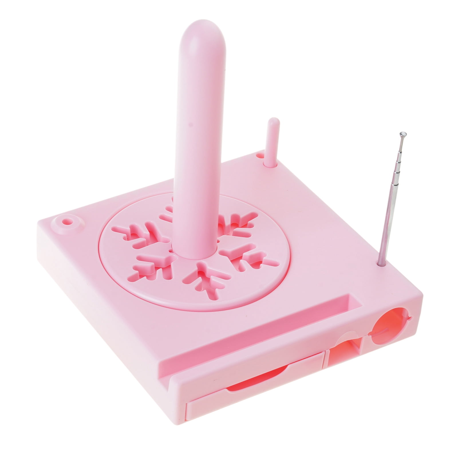 Yarn Spool Holder with Phone Stand and Sliding Drawer Multifunction Yarn Holder Yarn Dispenser Thread Bobbin Organiser