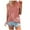 Pink, variant on fatyb Tank Tops for Women Twist-Front Sleeveless T Shirts Loose Crewneck Summer Womens Casual Blouses