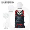 thumbnail image 3 of Sikiie Red Black Eastern Panda Warrior Basketball Jersey Reversible Men's Mesh Athletic Sports Shirts Training Practice S-4XLMedium, 3 of 6
