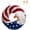 8in, variant on 2D 250 Anniversary Wreath, Patriotic Independence Day Decor with Stars & Stripes for Front Door, Porch, and Outdoor Home Decoration