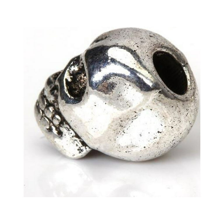 Skull Beads Metal 4/8'' X 3/8'' 
