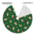 thumbnail image 2 of Pofeuu green Christmas Element Print Christmas Tree Skirt, Merry Christmas Skirt Xmas Tree Ornaments for Xmas Holiday Party Decorations-30", 2 of 7