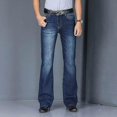 thumbnail image 1 of Pantalones vaqueros acampanados de primavera para hombre, pantalones vaqueros de corte acampanado, cómodos y ligeramente, 1 of 4