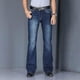 thumbnail image 2 of Pantalones vaqueros acampanados de primavera para hombre, pantalones vaqueros de corte acampanado, cómodos y ligeramente, 2 of 4