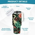 thumbnail image 4 of 40 oz Stainless Steel Tumbler Vacuum Insulated Leak Proof Stainless Steel Coffee Cup Water Bottles Two Beautiful Cranes, 4 of 9