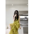 thumbnail image 4 of Vestidos largos asimétricos estilo bohemio sueltos sin mangas verdes para mujer verano, 4 of 4