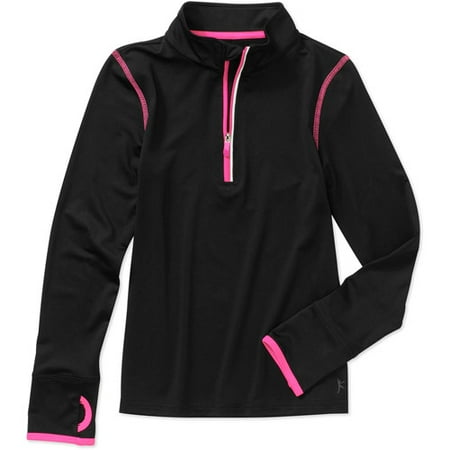 Danskin Now Girls Performance 1/4 Zip Pull Over Jacket