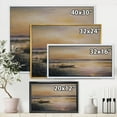 thumbnail image 4 of Designart 'Pastel Boat Sunset Over The Lake' Nautical & Coastal Framed Canvas Wall Art Print, 4 of 5