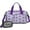 Purple Boston Terrier, variant on Women Men Gym Bag,Chihuahua and Footprints Small Duffle Bag Spend the Night Bags for Women with Shoes Compartment Washbag,Detachable Shoulder Strap,19.7x8.3x11 Inches