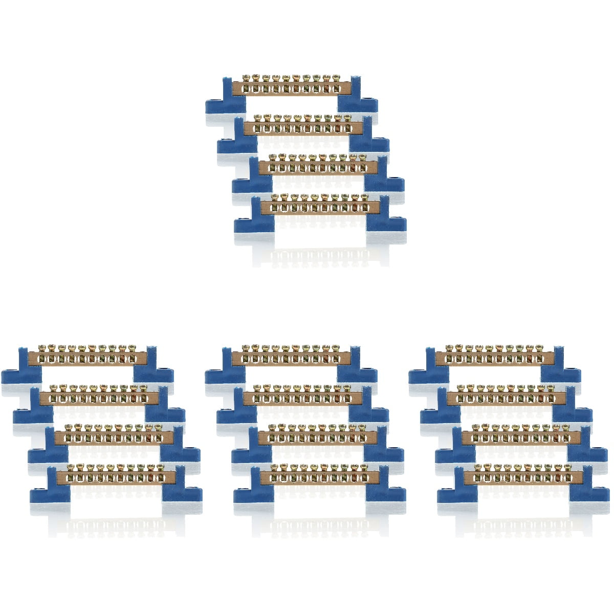 unbranded 16 pcs  Terminal Bus Bar 10 Holes Car Terminal Strip Distribution Terminal Block