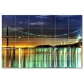 thumbnail image 1 of Bridge Picture Ceramic Tile Mural Kitchen Backsplash Bathroom Shower, 404313-S64, 1 of 3