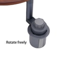 thumbnail image 3 of Car Food Tray,Rotating Car Cup Holder Tray Adjustable Multifunctional Wooden Cup Holder Table for Computer PC 5KG Bearing, 3 of 7