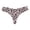Pink Leopard Print, variant on Women's Multi-Print V-Cut Seamless Thong Panties Blue Leopard Print M