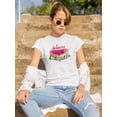 thumbnail image 2 of Autumn Watermelon Brush Art T-Shirt Women -Image by Shutterstock, Female Large, 2 of 4