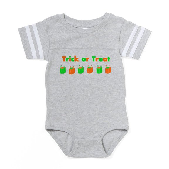 CafePress - Trick Or Treat Bags Graphic - Cute Infant Baby Football Bodysuit