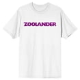 thumbnail image 6 of Zoolander Logo Crew Neck Short Sleeve Men's White T-shirt-Medium, 6 of 7