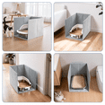 thumbnail image 2 of DOMIPET Foldable Cat Litter Box Enclosure Splash Guard XLarge with Removable Mat, Tall for Litter Contained High Side Out Litter Box Keeping Litter Off Floor Easy Clean, 2 of 9