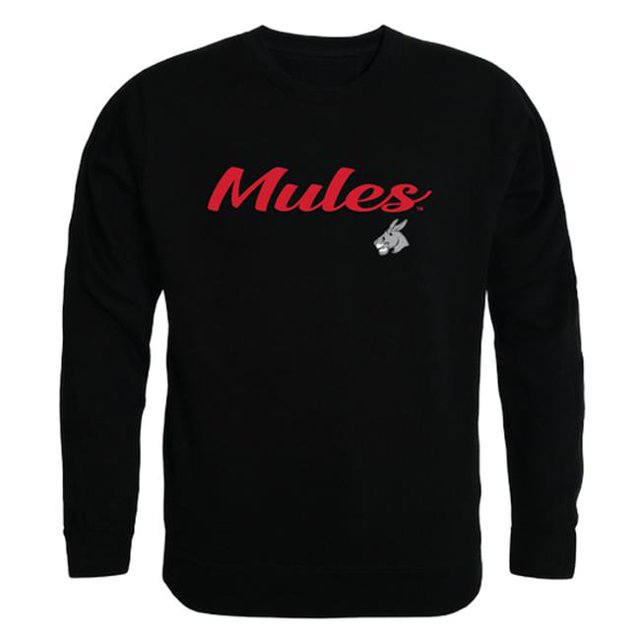 W Republic 556-209-BLK-04 University of Central Missouri Mens Script Crewneck T-Shirt, Black - Extra Large
