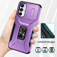 thumbnail image 2 of Funda para GANGXUN Samsung Galaxy A05S - Soporte metálico, Función magnética, Morado, 2 of 5