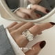 thumbnail image 2 of Anillo para mujer, anillo abierto ajustable, juego de 2 TUNC Sencillez, 2 of 3