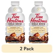 (2 pack) Tim Hortons Birthday Cake Cold Brew Coffee Concentrate, 100% Arabica Medium Roast, 32 oz