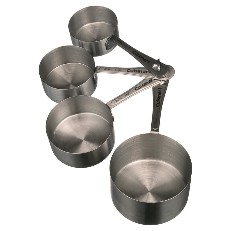 Cuisinart 4-Piece Stainless Steel Measuring Cup Set CTG-00-SMC - The Home  Depot