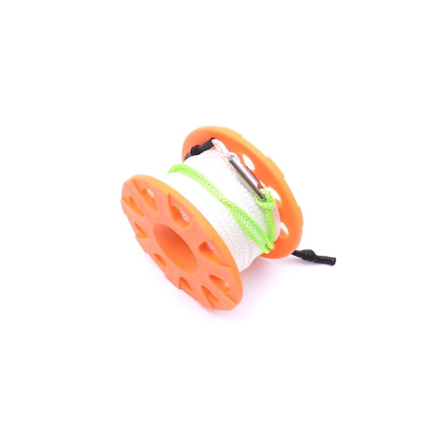 Naiovety Carrete de buceo, carretes de 30 m, accesorios para deportes al aire libre con gancho de seguridad Deportes acuáticos naranja Naiovety OD020948-01