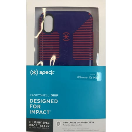 Speck iPhone Xs Max CandyShell Grip Phone Case, Purple & Pink
