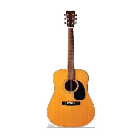 48 x 20 in. Acoustic Guitar Life-Size Cardboard Cutout