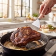 thumbnail image 4 of Cook with Color 12.6-Inch Stainless Steel Griddle Turner with Heat-Resistant Silicone Grip, Pink, 4 of 5
