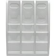 thumbnail image 2 of deflecto Multi-Tiered Desktop/Wall-Mount Literature Holders, 15 3/4w x 5d x 19 7/8h, Gray, 2 of 6