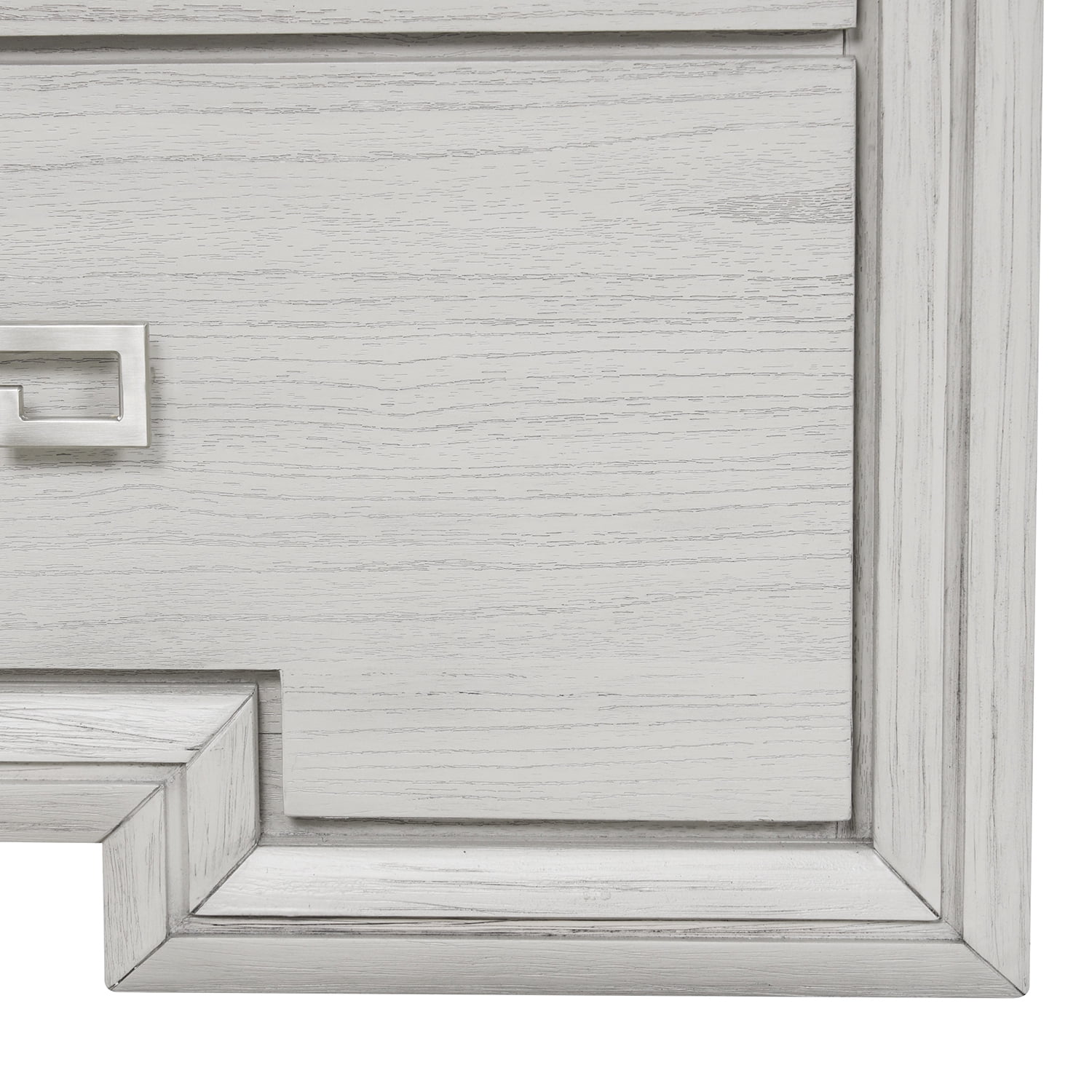 Furniture of America Elres Adult Transitional 6-Drawer Dresser, Rustic White