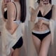 thumbnail image 2 of Conjunto De Ropa Interior De Bikini Para Mujer Sin Anillos De Acero Sujetador Deportivo Acolchado Dos Piezas, 2 of 4