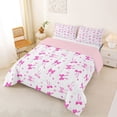 thumbnail image 2 of Feelyou Fashion Bow Full Size Comforter Sets, Love Heart Bedding Sets, 3-Piece, 2 of 7