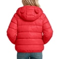 thumbnail image 5 of Agkizg Kids Girls Lightweight Hooded Puffer Coat Zip Winter Jacket with Pockets Solid Color Warm Casual Outerwear, 5 of 5