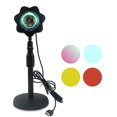 thumbnail image 3 of CAROOTU Portable Sunset Projection Light Adjustable Romantic Colorful Sunset Lamp for Home Living Room Bedroom New, 3 of 7