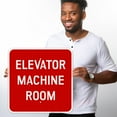 thumbnail image 2 of Elevator Machine Room Sign,, 2 of 8