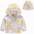 thumbnail image 2 of Karoyedx Boys Jackets Boys Girls Rain Jacket Lightweight Waterproof Hooded Windbreakers for Kids Yellow Size,12-18 Months, 2 of 5