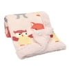 Lambs & Ivy Little Woodland Animals Luxury Minky and Sherpa Baby Blanket