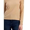 thumbnail image 3 of Tommy Hilfiger Womens Metallic Cold Shoulder T-Shirt, 3 of 3