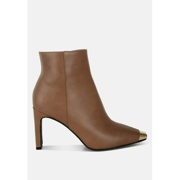 Orca Metallic Cap Toe Faux Leather Boots