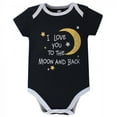 thumbnail image 2 of Hudson Baby Cotton Bodysuits 7pk, Moon And Back, 18-24 Months, 2 of 8