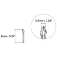 thumbnail image 2 of Uxcell 15 Pack 6mm Watch Band Link Cotter Pin, Stainless Steel 0.9mm Dia. Silver Tone, 2 of 5